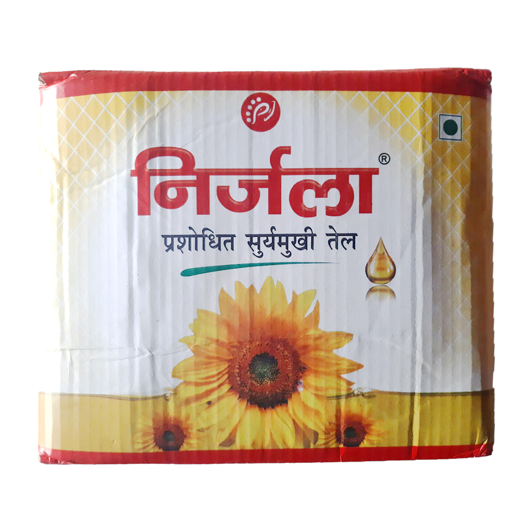 Product photo of Nirjala oil Sunflower 1 carton (500ML * 20pkt) - 10 Litre