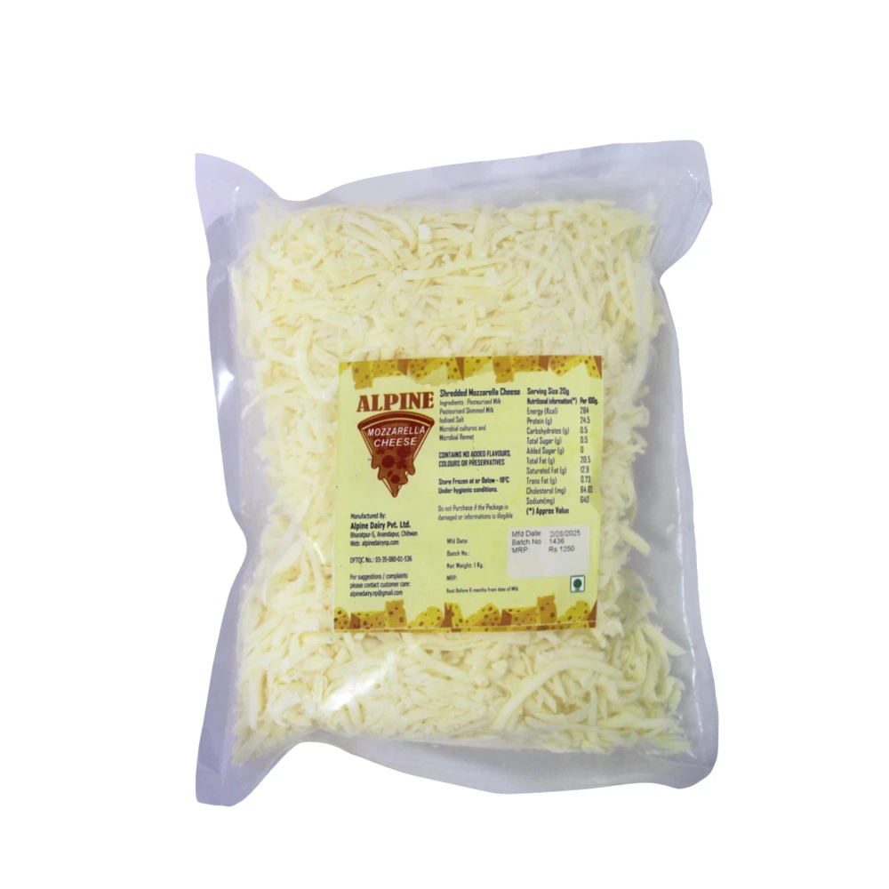Product photo of Shredded Mozzarella Cheese - 1 kg