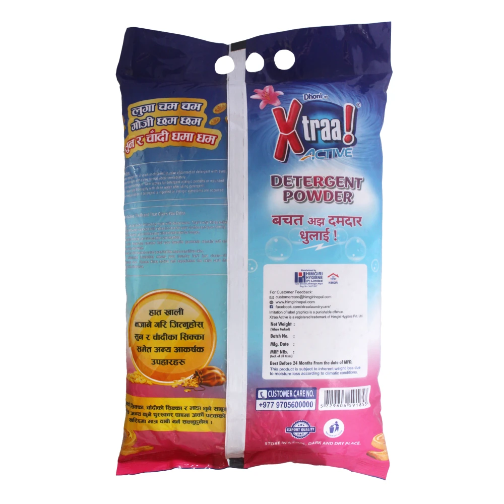 Product photo of Xtraa Active Detergent Powder - 4kg (Free Bucket)