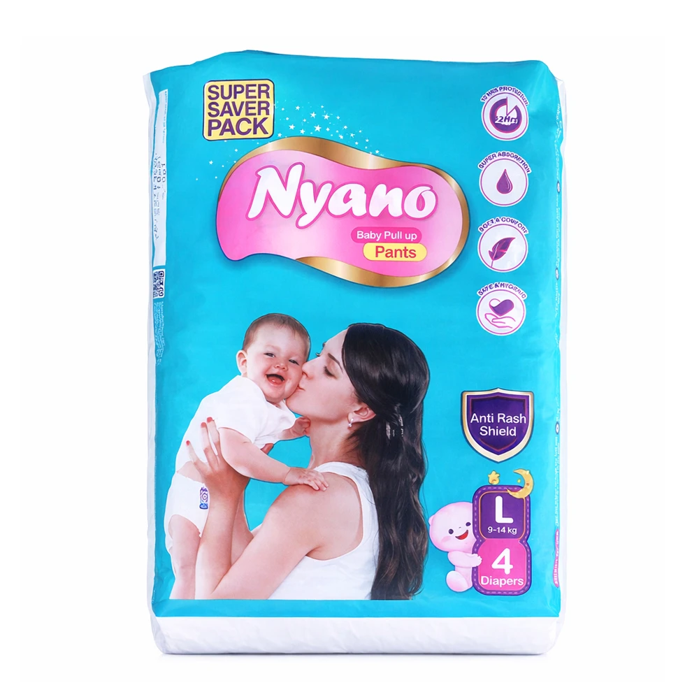 Product photo of Super Saver Pack - Nyano Baby Diaper Pants - Large Size ( 4pcs )