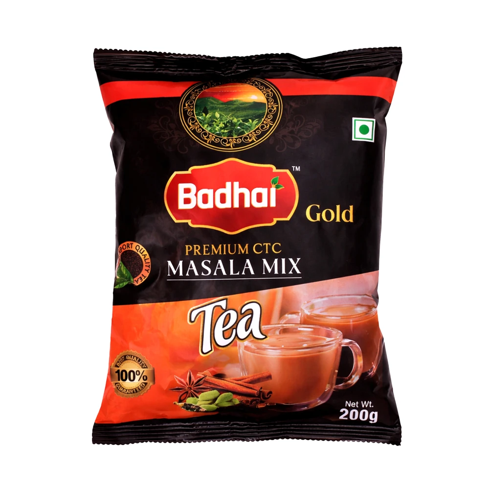 Product photo of Badhai Gold Premium CTC Masala Mix Tea – 200gm