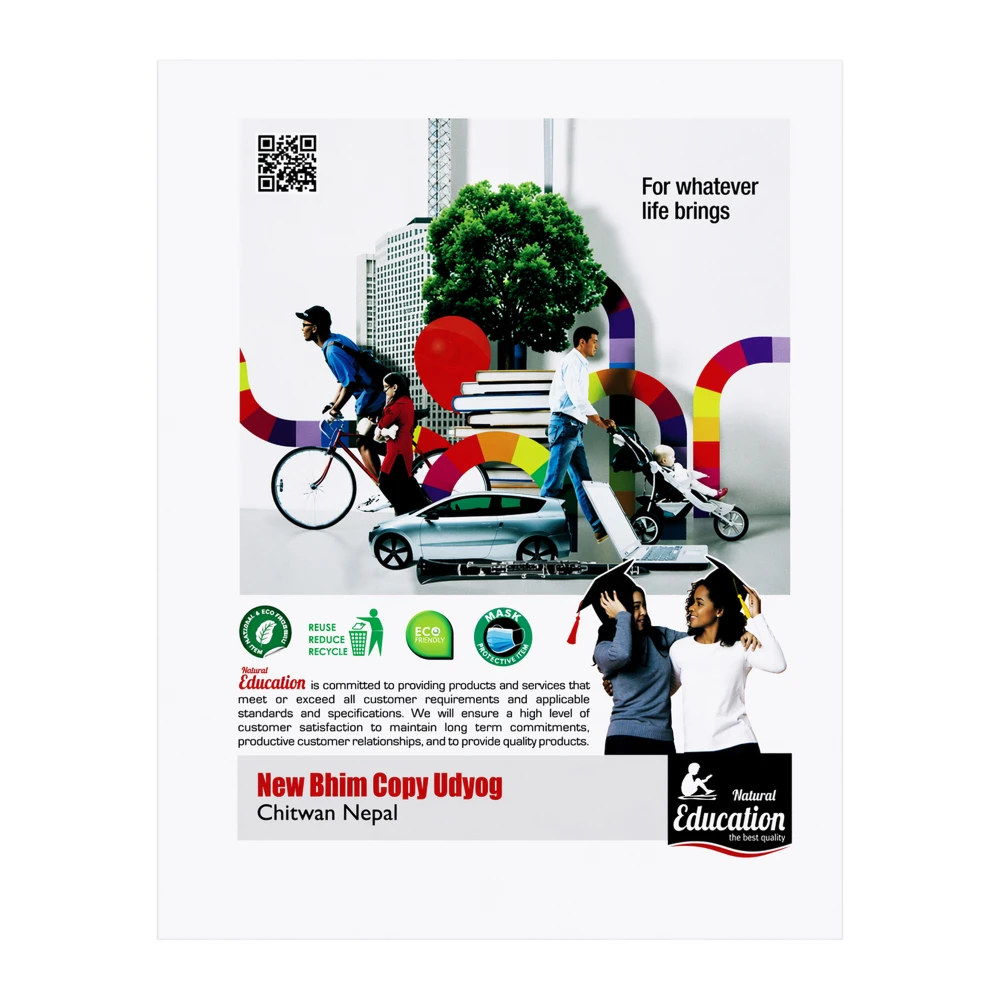 Product photo of Flat Notebook / Natural Education MRP: 120 (Buy 3 get 1 free)